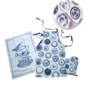 Conjunto de cozinha Avental de impressão de impressão de natal mitts presentes promocionais Luva de cozinha em casa